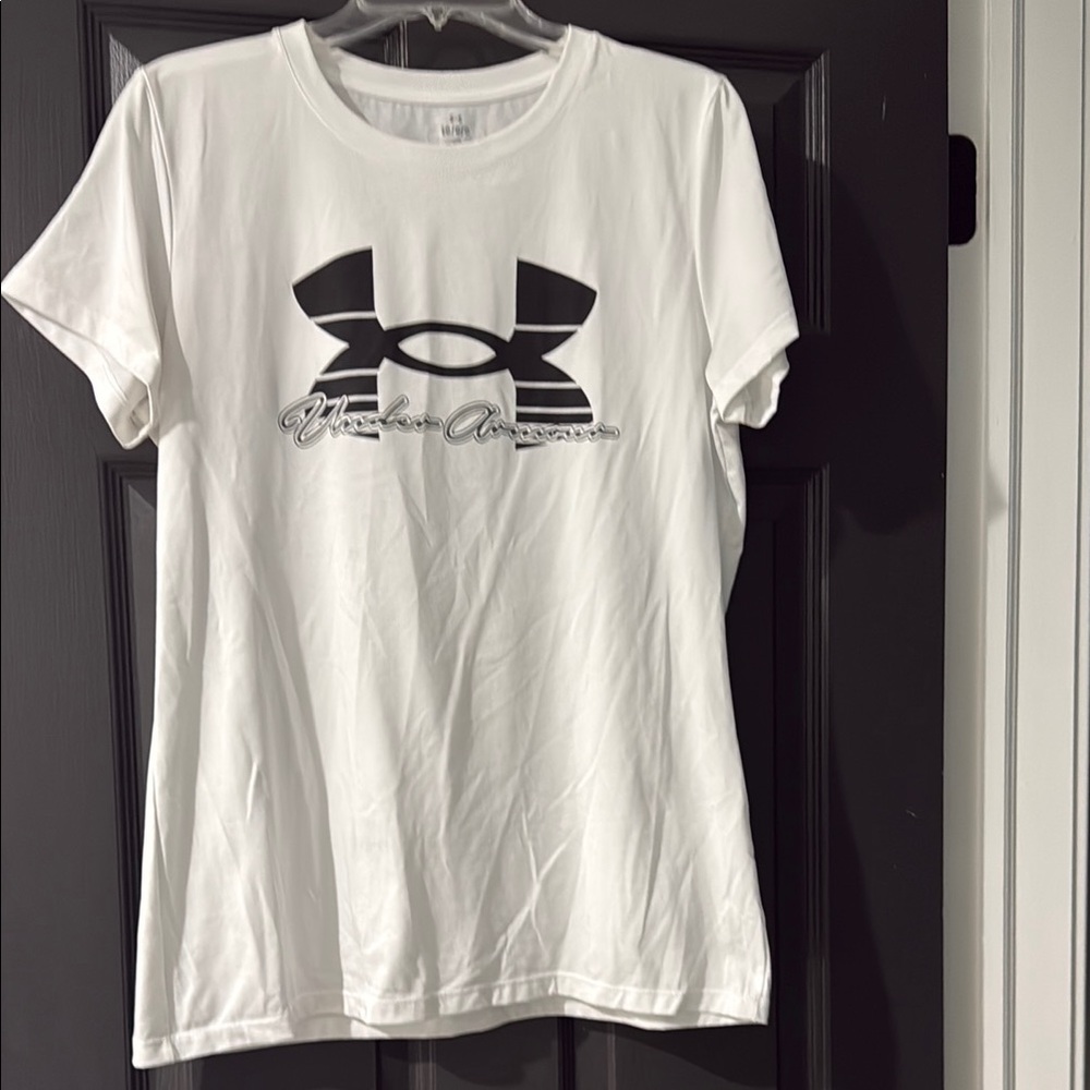 Under Armour White Short Sleeve Tee